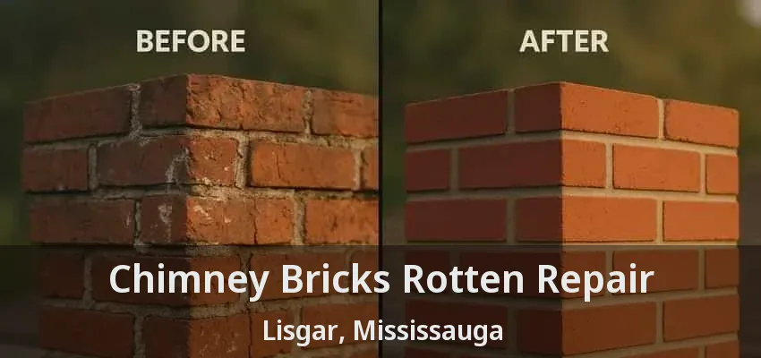 Chimney Bricks Rotten Repair Lisgar, Mississauga - ON
