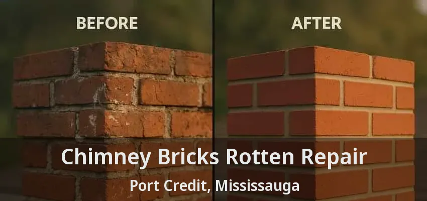 Chimney Bricks Rotten Repair Port Credit, Mississauga - ON