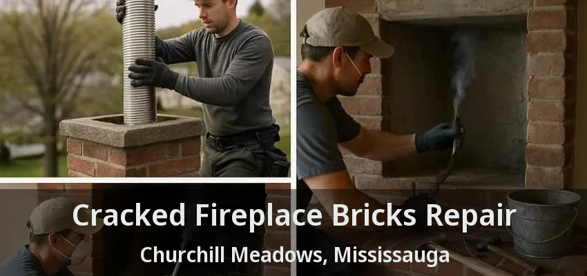 Cracked Fireplace Bricks Repair Churchill Meadows, Mississauga - ON
