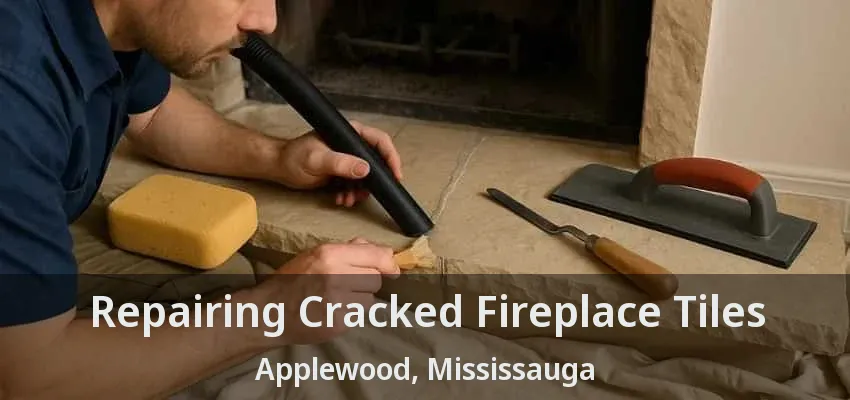 Repairing Cracked Fireplace Tiles Applewood, Mississauga - ON