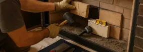 Cracked Fireplace Bricks Repair Sheridan, Mississauga